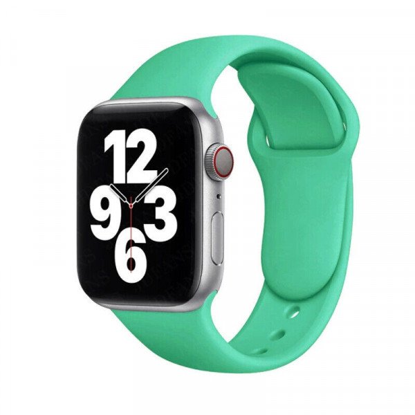 Wholesale Pro Soft Silicone Sport Strap Wristband Replacement for Apple Watch Series 8/7/6/5/4/3/2/1/SE - 41MM/40MM/38MM (Light Green)